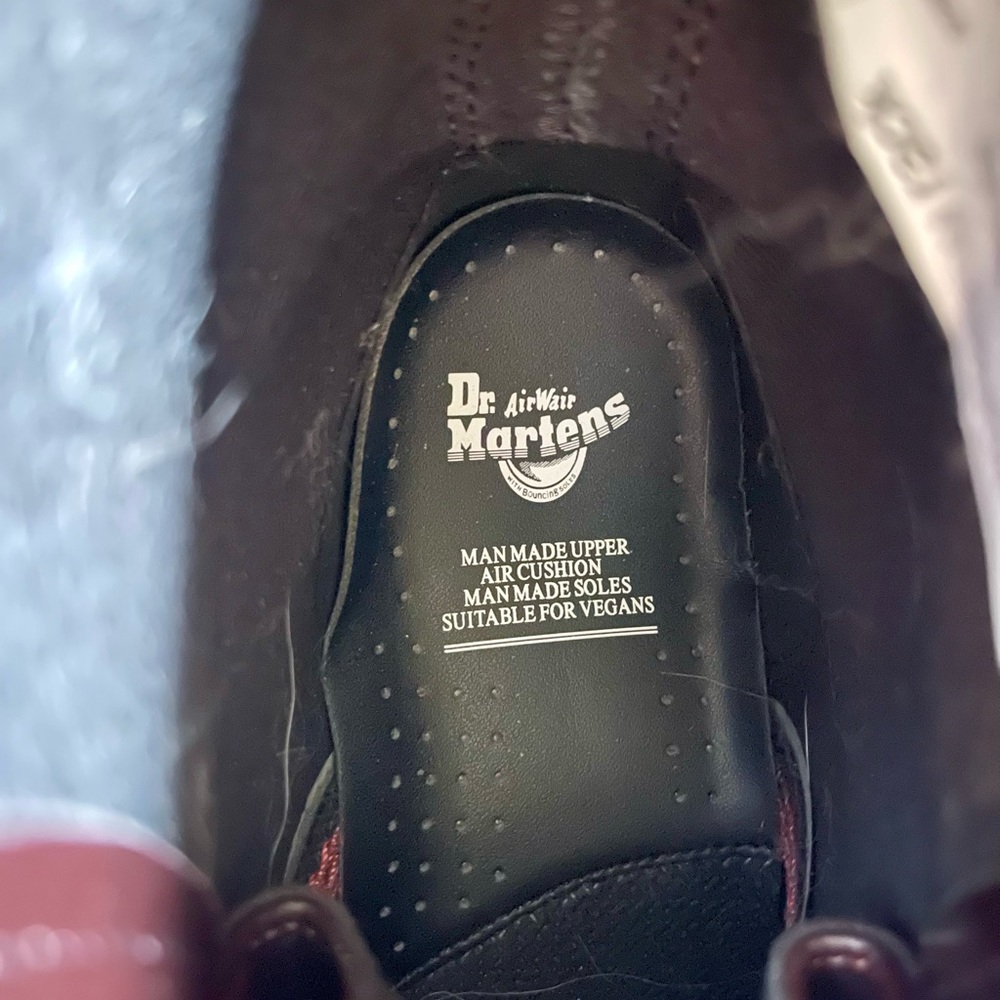 Dr. Martens Dark Cherry Red Vegan Boots - Picture 7 of 9